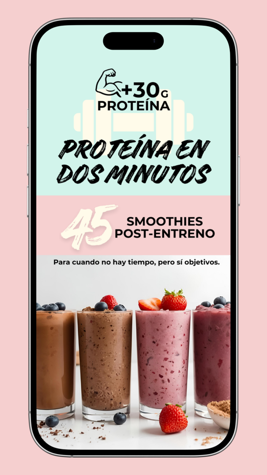 45 Smoothies Post-Gym con 30g de proteína ¡Listos al instante!